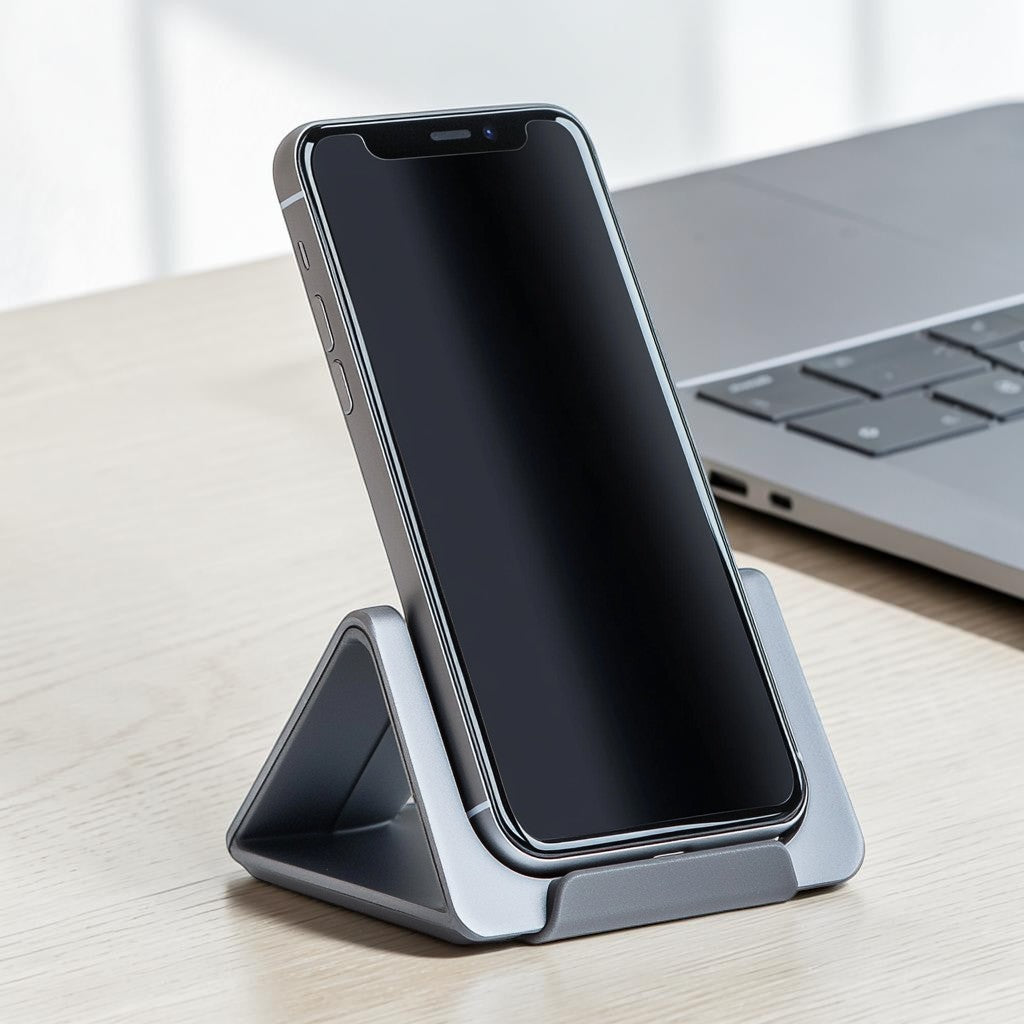 Blunx Aluminum Phone Stand for Desk - Height & Angle Adjustable Cell Phone Holder